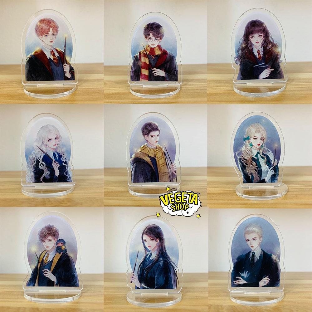 Mô Hình Tượng Standee Acrylic Mica 2 mặt - Set 9 Harry Potter - Hermione Ron Draco Malfoy Dumbledore Luna Lovegood Snape