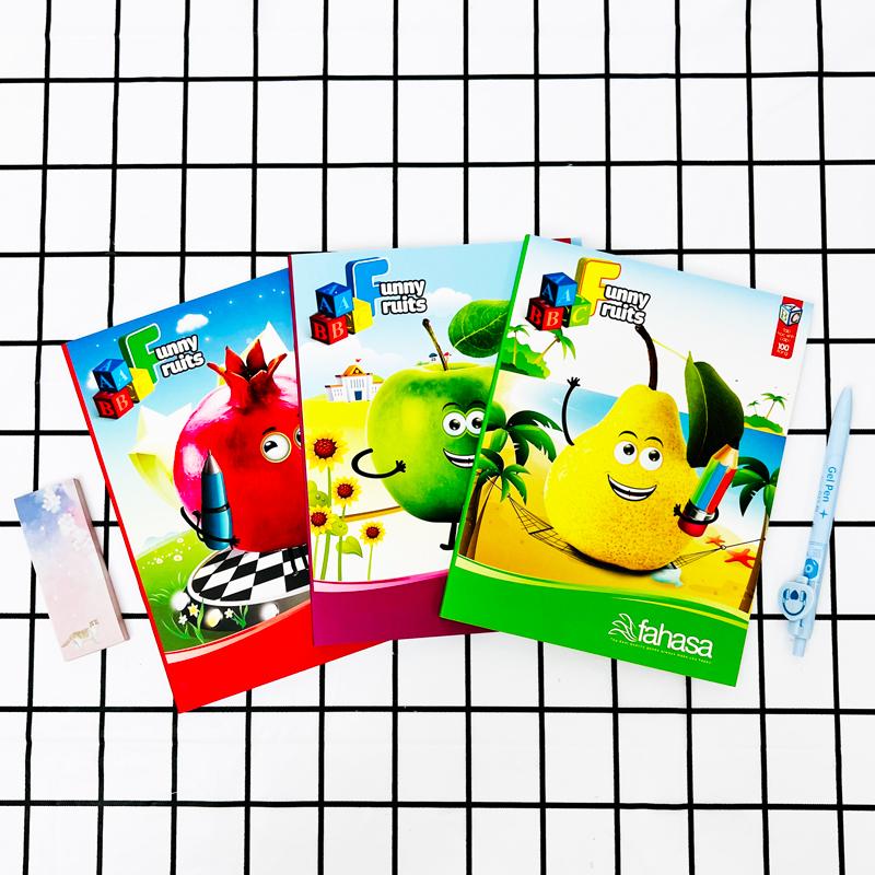 Combo 5 Tập Học Sinh 4 Ô Ly 100 Trang ĐL 100g/m2 - FAHASA (Mẫu Màu Giao Ngẫu Nhiên)