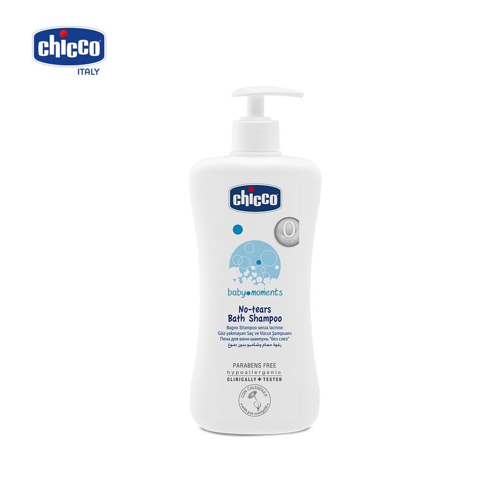 Combo Sữa tắm gội chiết xuất Hoa cúc 0M+ Chicco 500ml &amp; Kem hăm 3 tác động Chicco 0M+ 100ml