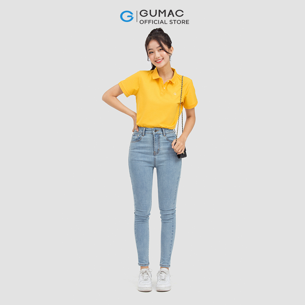 Quần jeans nữ GUMAC LQJ0602 phom ôm skinny