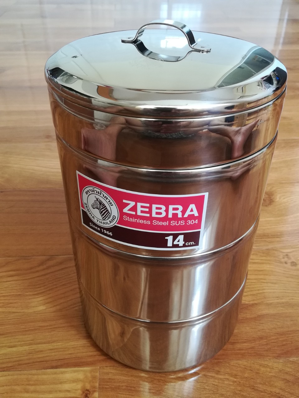 Camen Inox Zebra Thái Lan 3 Ngăn Rưỡi 14cm-150151