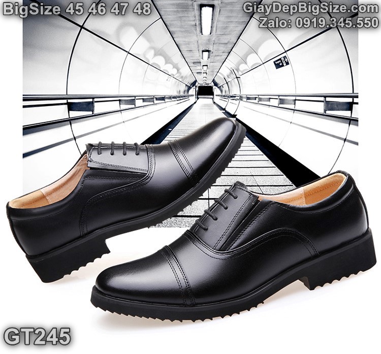 Giày da công sở, giày tây cỡ lớn 45 46 47 48 cho nam cao to chân ú bè. Big size leather shoes for wide feet