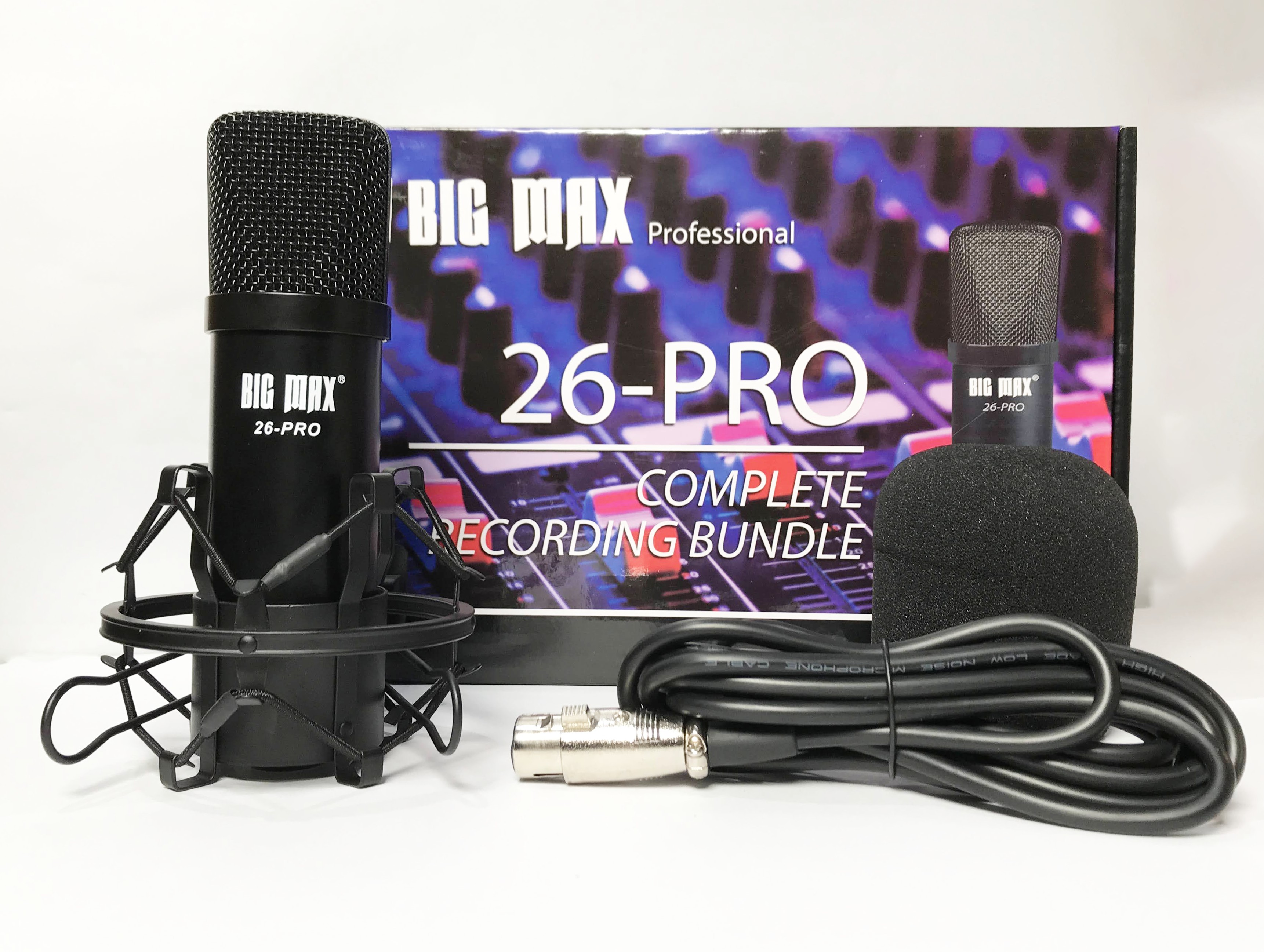 Micro thu âm cao cấp Big Max 26 pro - Mic thu âm hát karaoke online chuyên nghiệp - Chống hú, chống nhiễu, xứ lí tạp âm cực tốt - Giao màu ngẫu nhiên - Hàng chính hãng