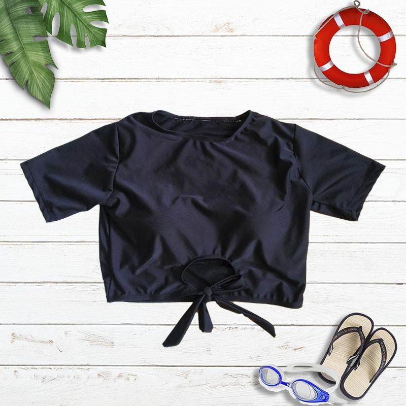 Đồ bơi nữ, Bikini croptop cực đẹp vải thun co dãn mát lạnh