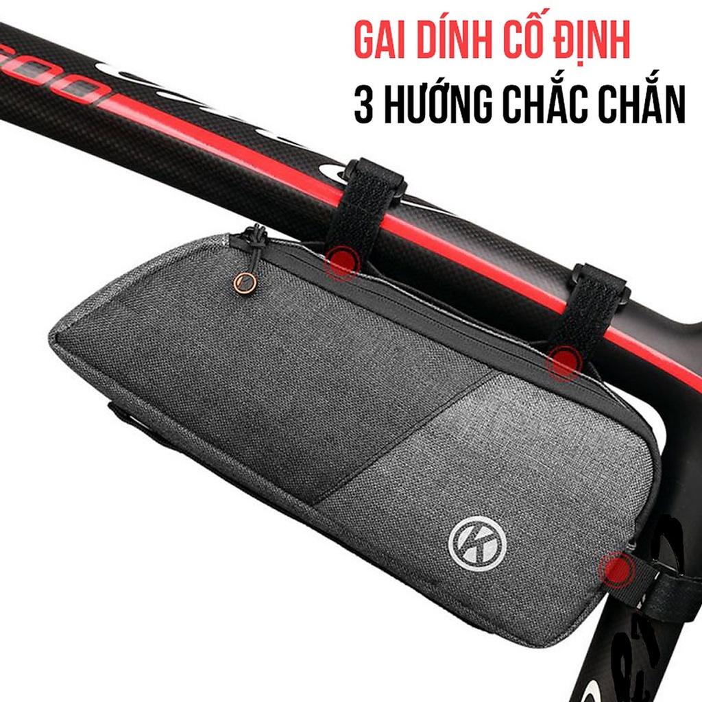 Túi Treo Sườn Xe Đạp Loại Lớn Form Mềm Gắn Khung Xe Chống Nước 1 Ngăn Cao Cấp Tiện Lợi Đựng Phụ Kiện Cho Xe Đạp Thể Thao