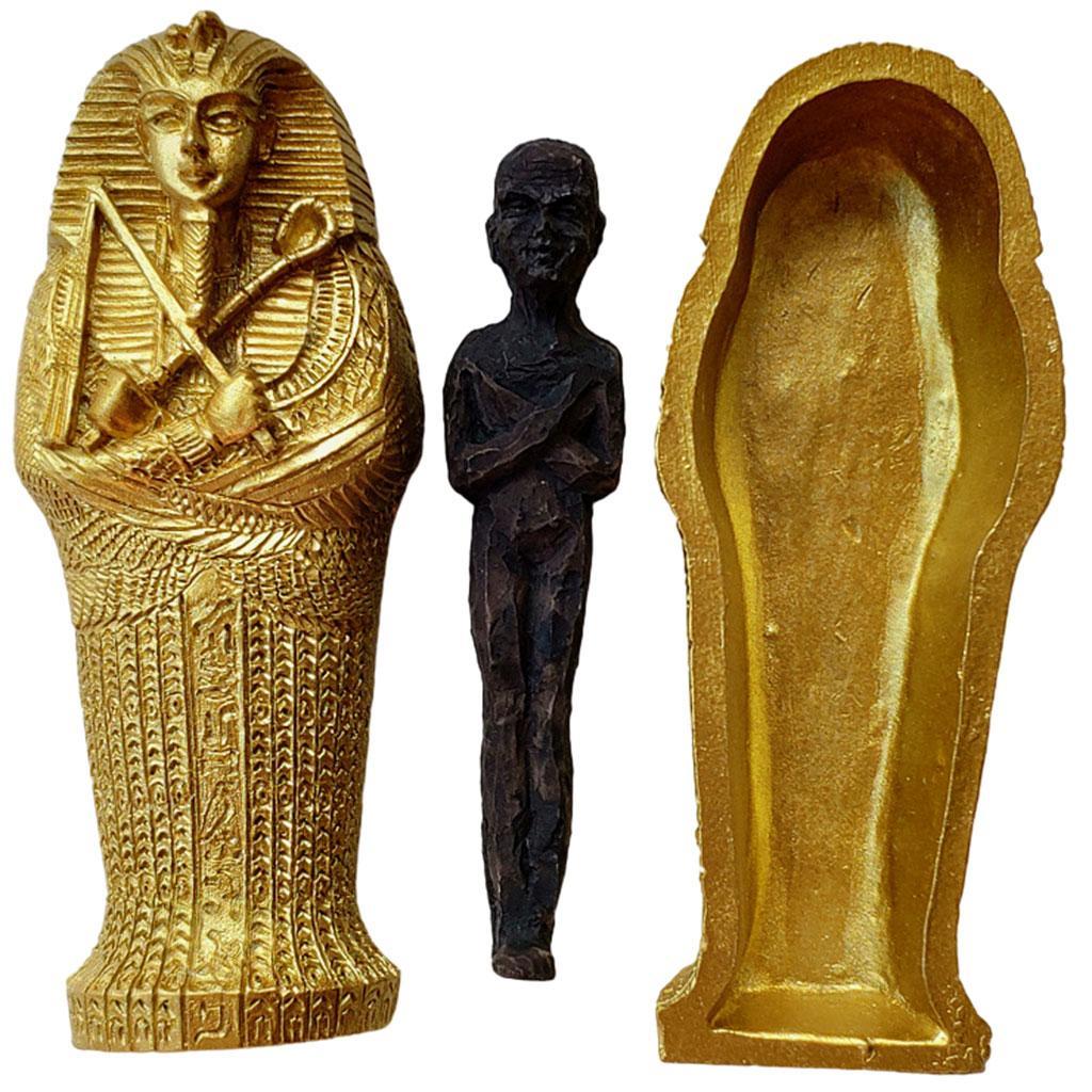 Ancient with Mummy Figurines Statue For Home Tabletop Decors