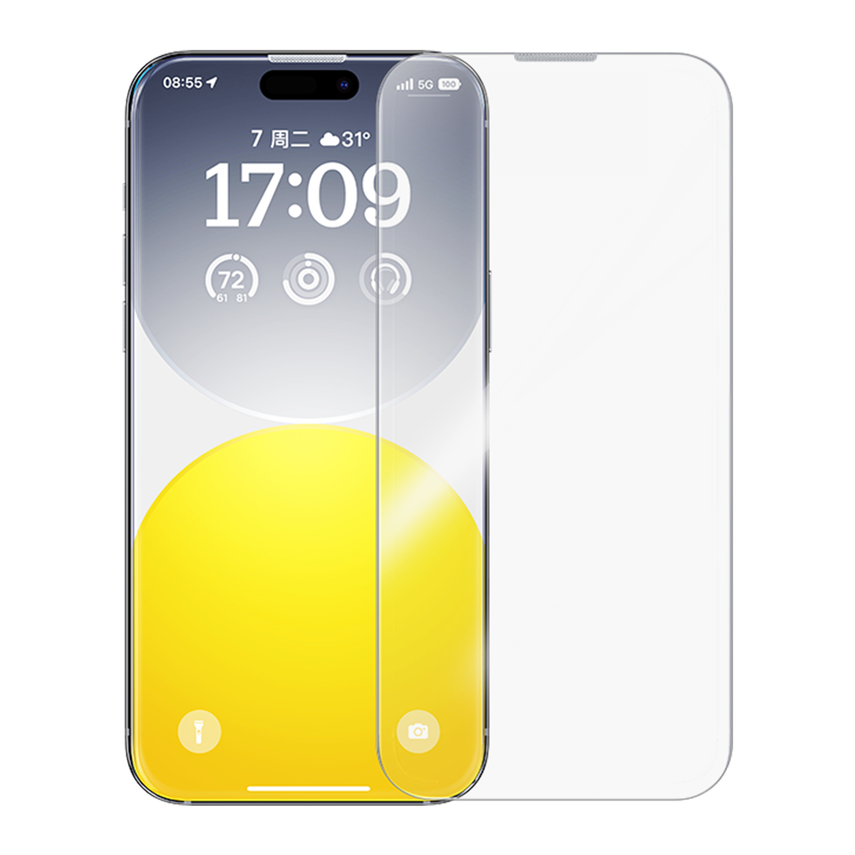 Cường Lực Full Viền Cho iP15 OS-Baseus Diamond Series Full-Coverage HD Tempered Glass Screen Protector for iP 15