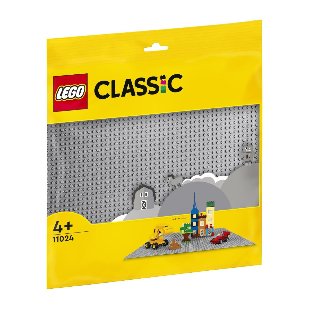 Đồ Chơi Lắp Ráp LEGO CLASSIC Đế Lắp Ráp Màu Xám 11024 (1 chi tiết)