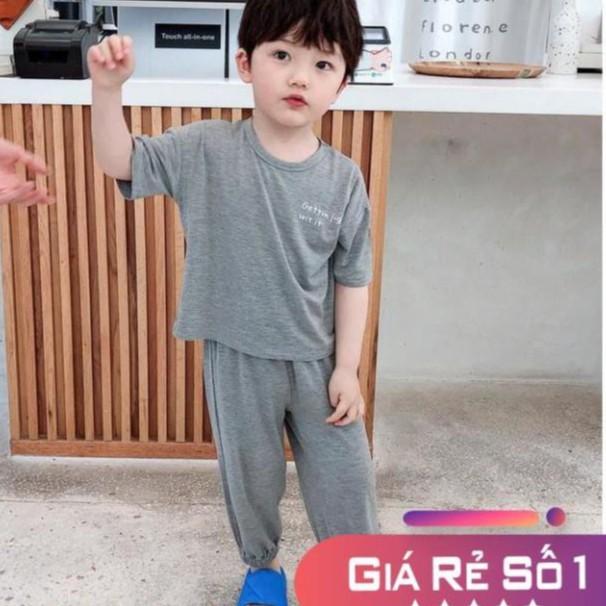 bộ minky mom tay ngắn quần dài cho bé trai bé gái - bộ ngủ cho bé