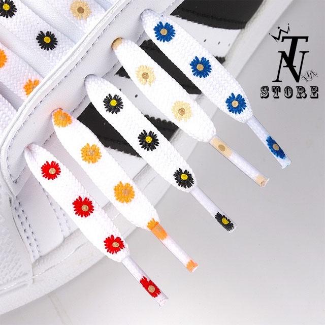 Dây giày hoa cúc xinh xắn kích thước 1m2-1m6