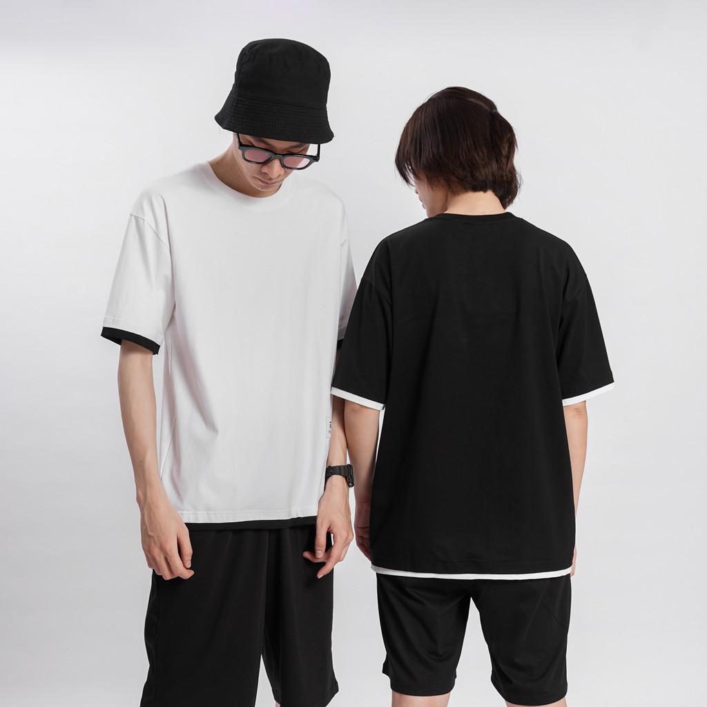 Áo thun trơn PHỐI GẤU Unisex N7 Basic Tee mùa hè Nam Nữ tay lỡ Oversize form rộng đường phố phong cách Hàn Quốc