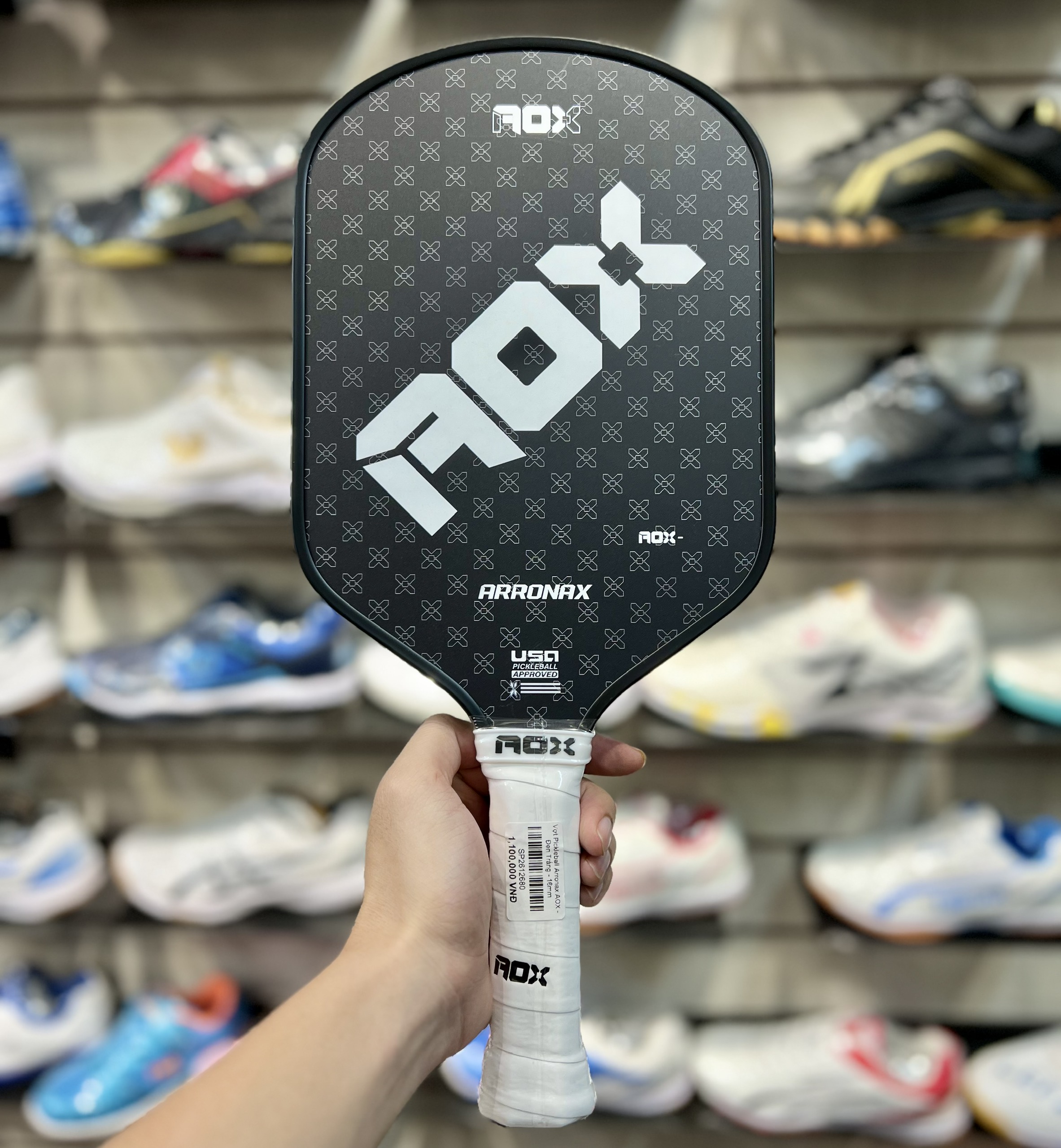Vợt Pickleball Cao Cấp Arronax AOX -  Cầu Vòng- Sợi Thủy Tinh Lõi Tổ Ong - Nhẹ, Kiểm Soát Tốt, Tạo Xoáy Tốt