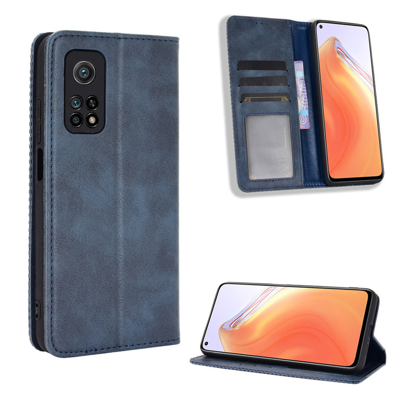 Bao da dành cho Xiaomi Mi 10T Pro dạng ví, hít nam châm cao cấp Fashion Case