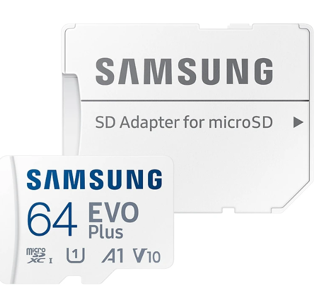 Thẻ Nhớ Micro SD Samsung Evo Plus 64GB Class 10 - 100MB/s (Kèm Adapter) - Hàng Chính Hãng