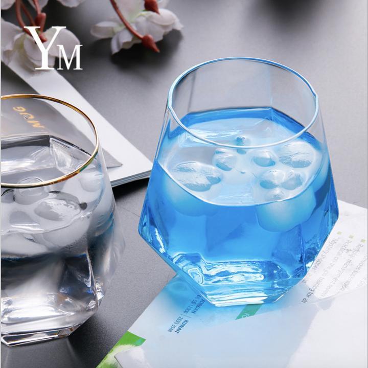 Bộ 6 Ly Thuỷ Tinh 7 màu cầu vòng Luxury Crystal Diamond Cup 400ml