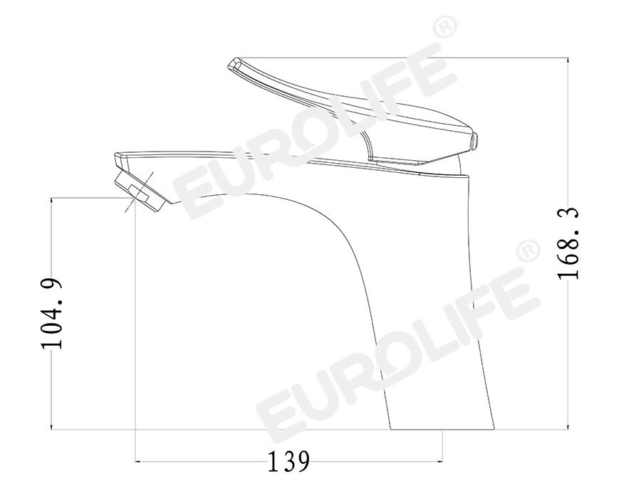 Vòi lavabo nóng lạnh Eurolife EL-1002S