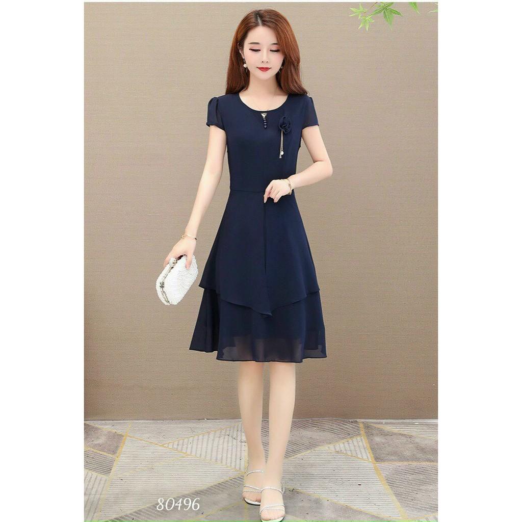ĐẦM VOAN Ý,THIẾT KẾ HỌA TIẾT TRƠN NHƯNG KHÔNG KÉM PHẦN SANG TRỌNG,CHẤT LIỆU VÃI THOÁNG MÁT