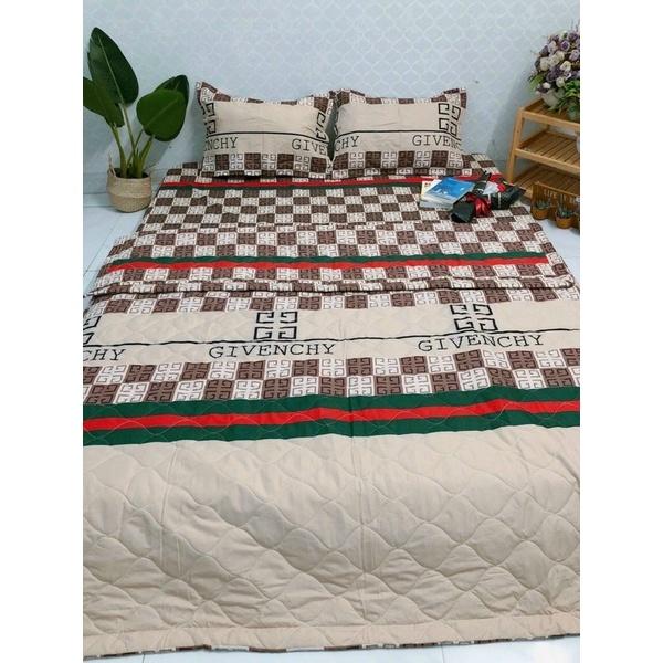Bộ chăn hè ga gối cottonpoly 5 món