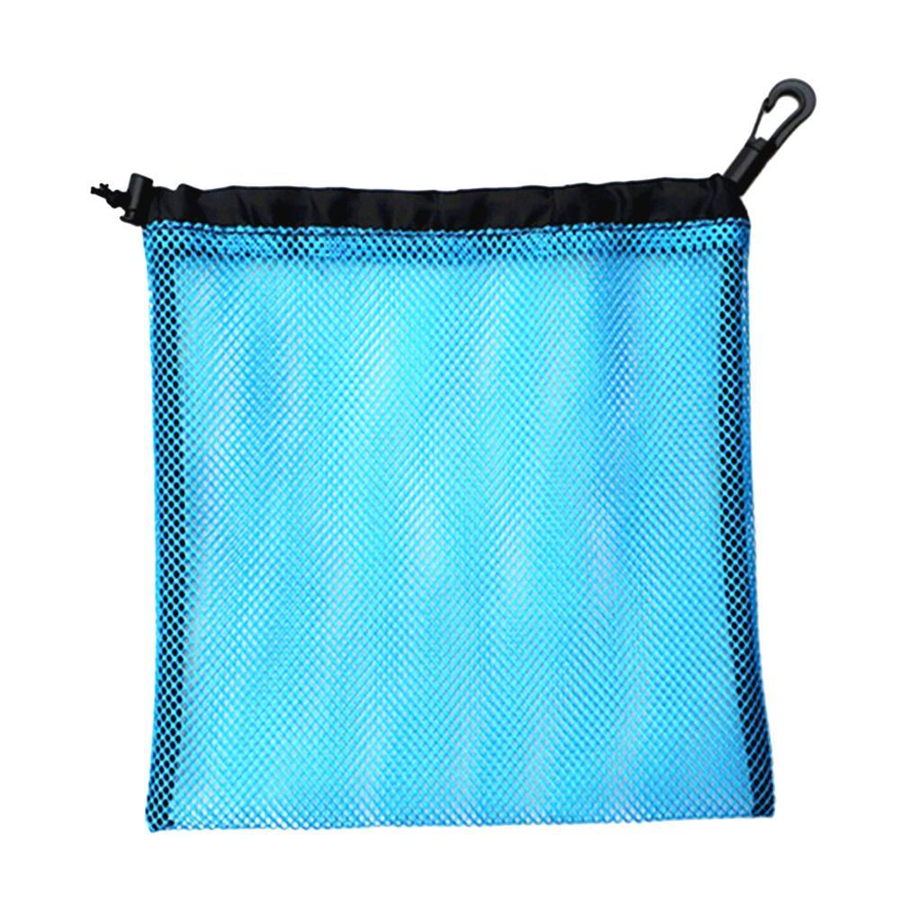 Durable Mesh Net Bag Golf Tennis Ball Carrying Holder Storage Pouch 2pcs