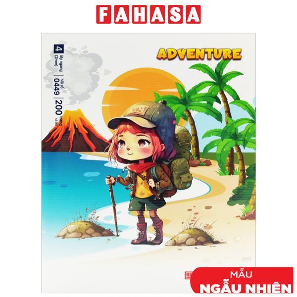 Tập Class Adventure - 4 Ô Ly - 200 Trang 80gsm - Hồng Hà 0449 (Mẫu Bìa Giao Ngẫu Nhiên)