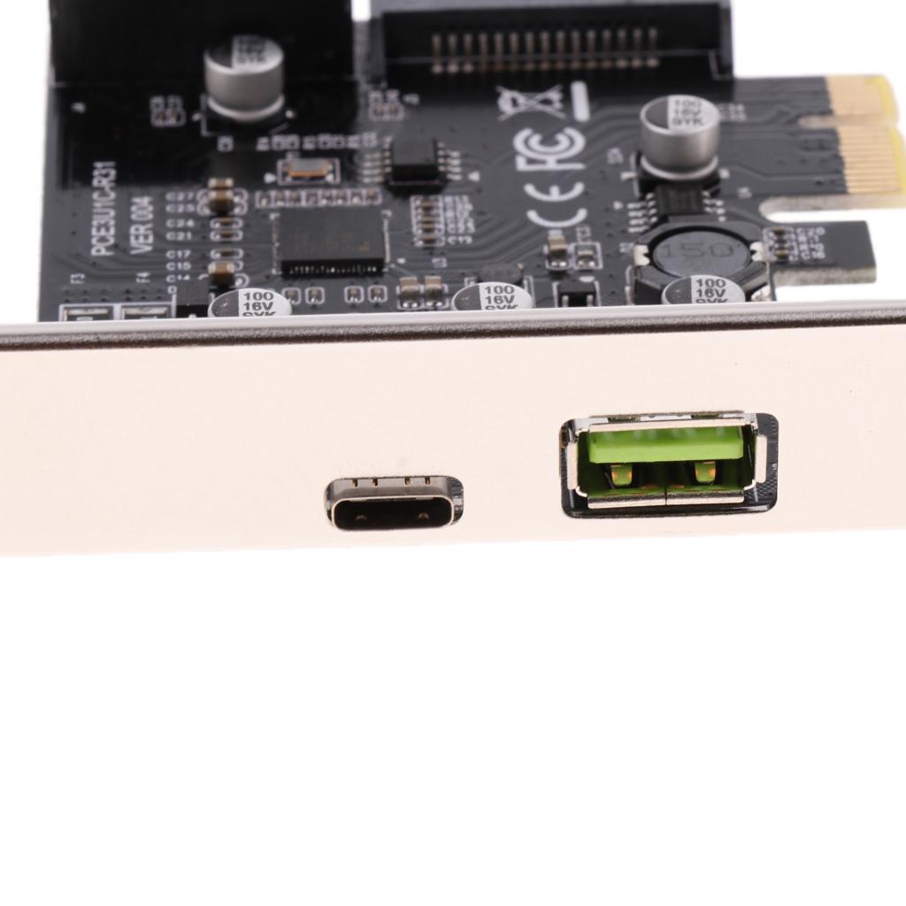 USB 3.1 Type C Interface PCI-E Expansion Card Linux WinXP