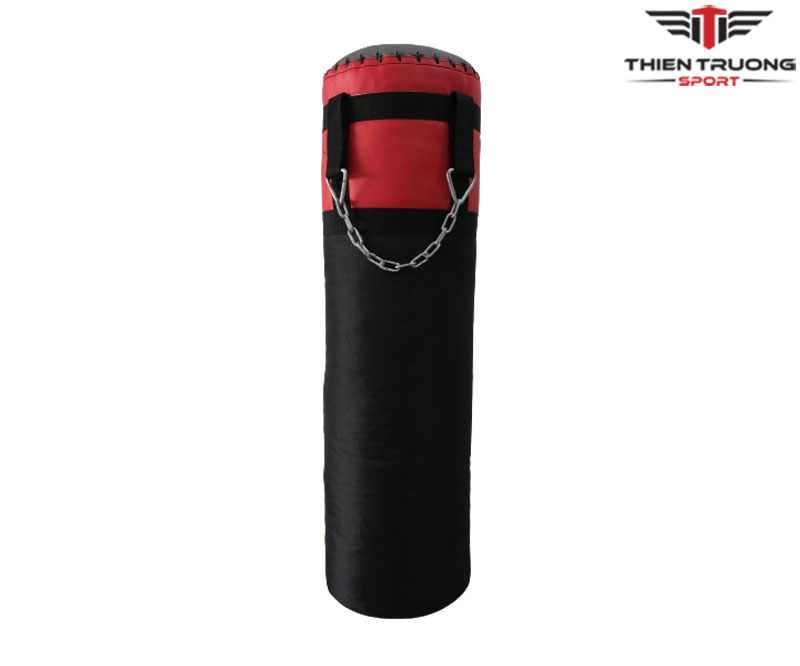 Bao đấm thể thao nhồi vải vụn kèm xích treo, kích thước 100cm - 120cm đường kính 30cm phù hợp sử dụng để tập võ thuật hay tập thể lực tại nhà