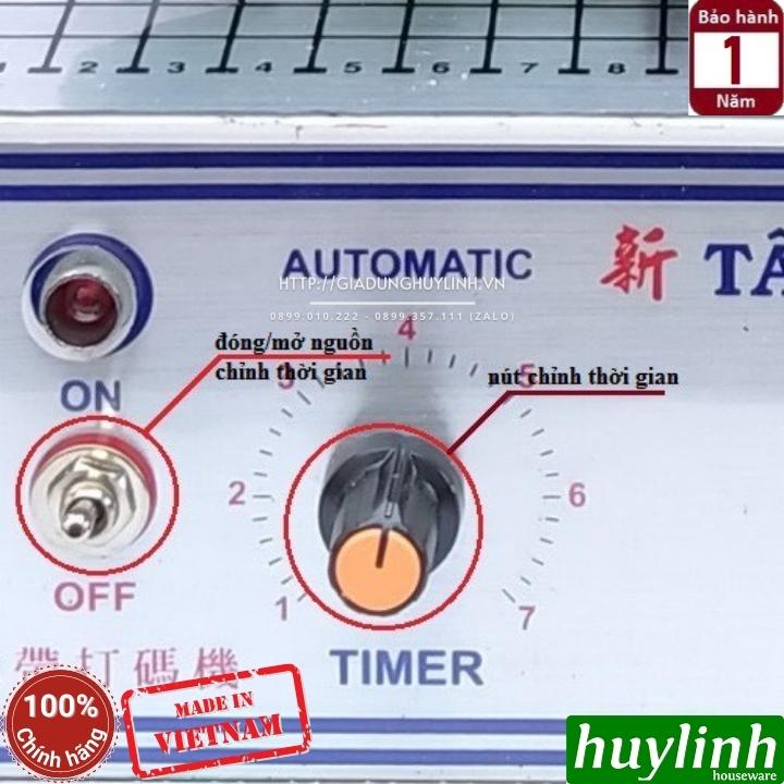 Máy in đóng date tự động - bán tự động Tân Thanh M14 - Hàng chính hãng