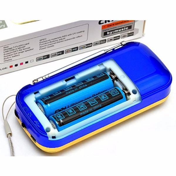 Loa Đaì Cắm Thẻ, Usb  CR836S Đèn Led Lớn-BH 1 Đổi 1