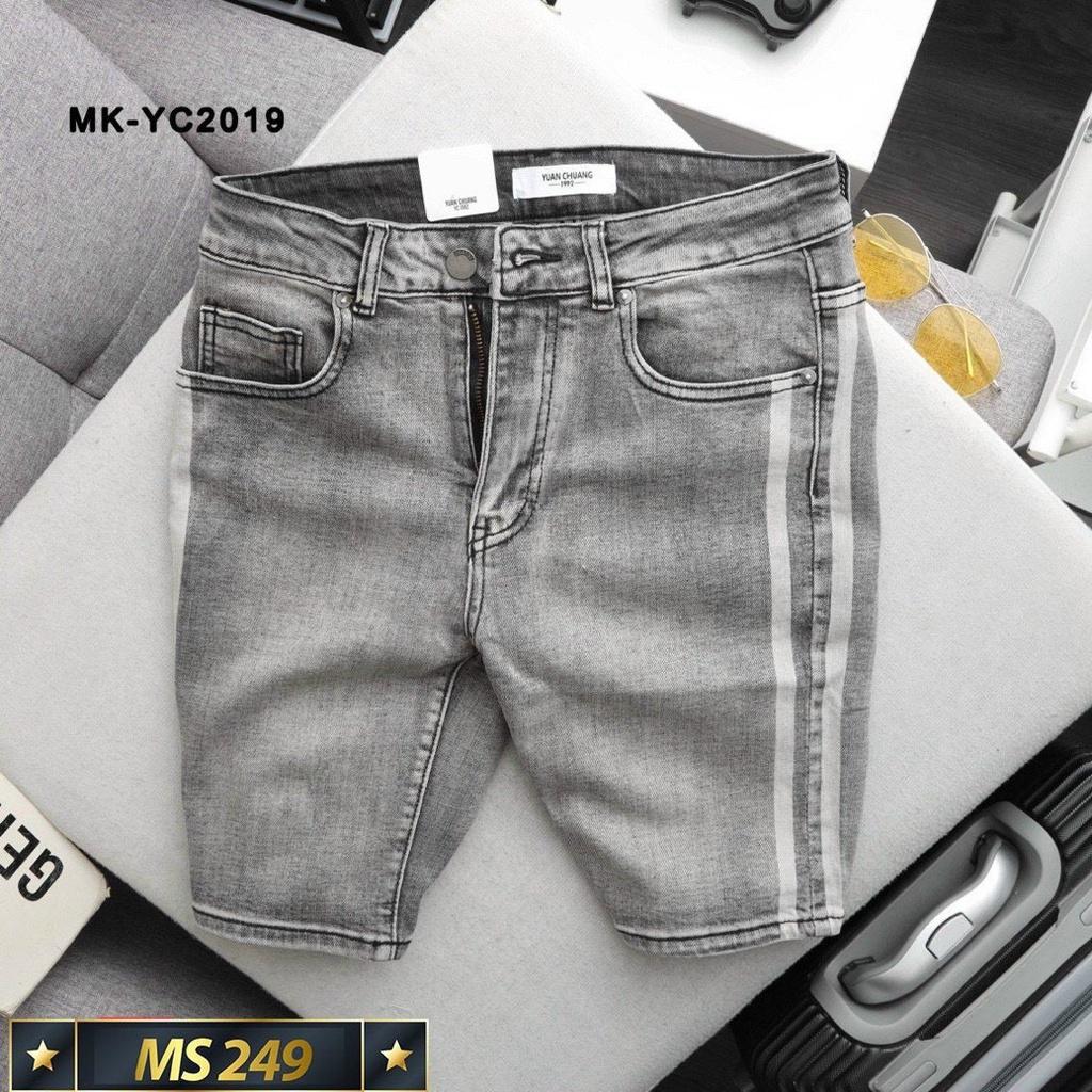 Quần short jean nam trơn họa tiết cao cấp vải co dãn hàng siêu đẹp hottrend Phuongnamshop20 05y