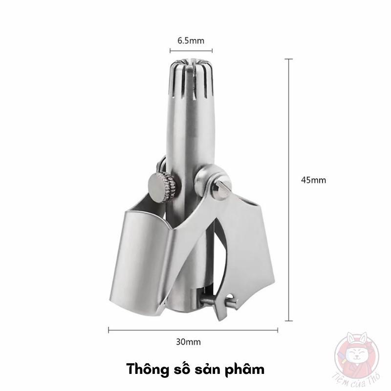 Hình ảnh  Dụng cụ cắt tỉa lông mũi ES-108 bằng thép không gỉ cao cấp, máy cắt lông mũi an toàn tiện lợi