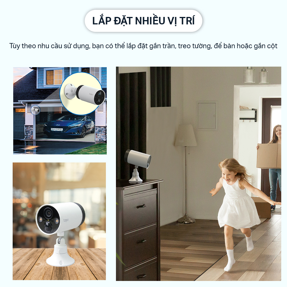 Bộ 2 Camera WiFi Không Dây TP-Link Tapo C420S2 Chống Nước 2K QHD, Quay Ban Đêm Có Màu