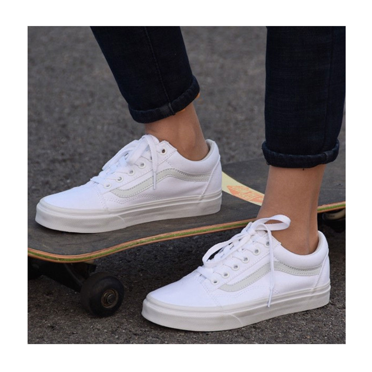 Giày Sneaker Unisex Old Skool Vans VN000D3HW00 - White