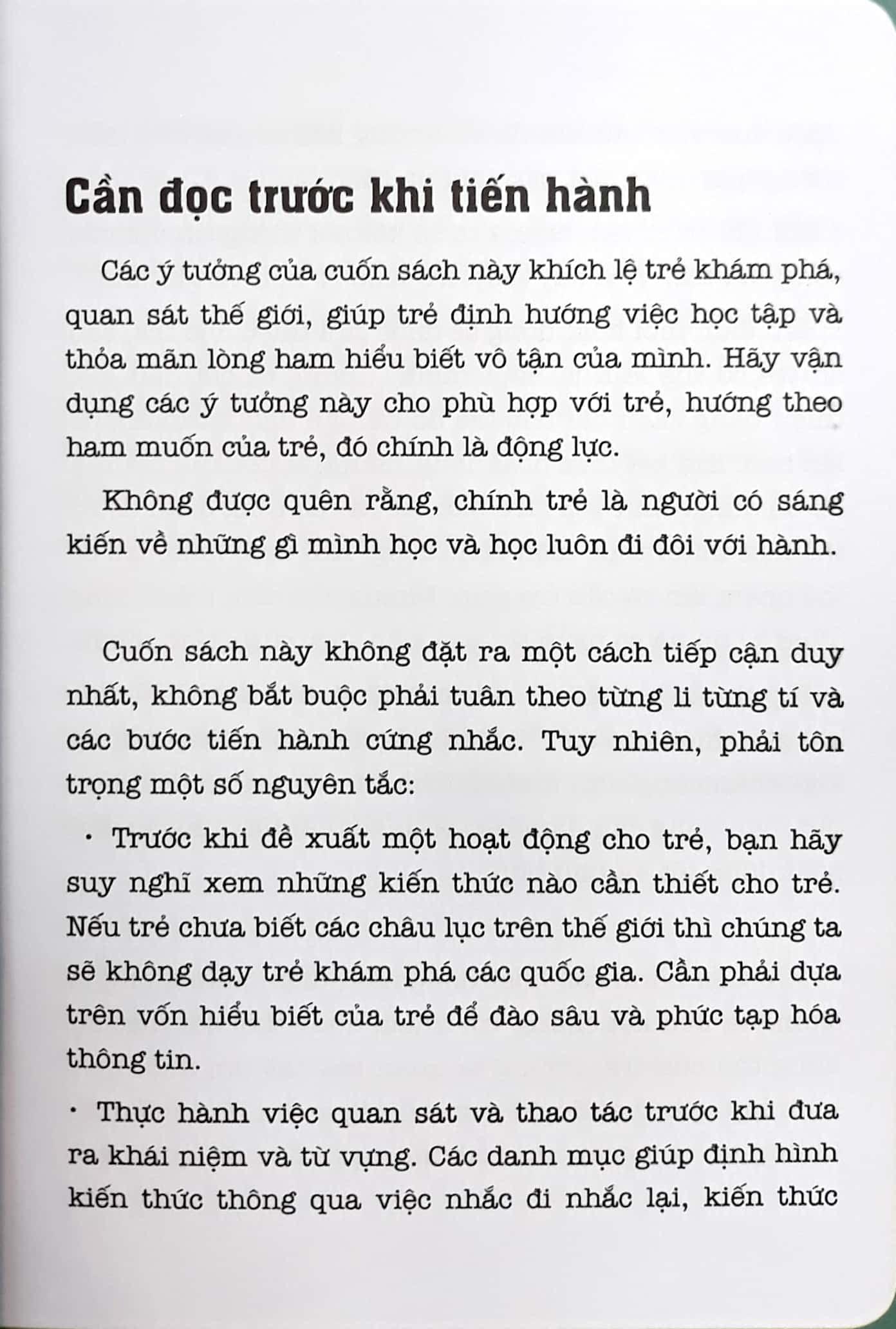 Sách Học Montessori Để Dạy Trẻ Theo Phương Pháp Montessori - 100 Hoạt Động Montessori: Con Không Muốn Làm Cây Trong Lồng Kính - ảnh 8