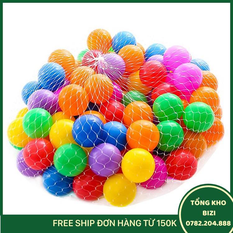 Túi 100 Quả Bóng Nhựa Cho Bé Vui Chơi