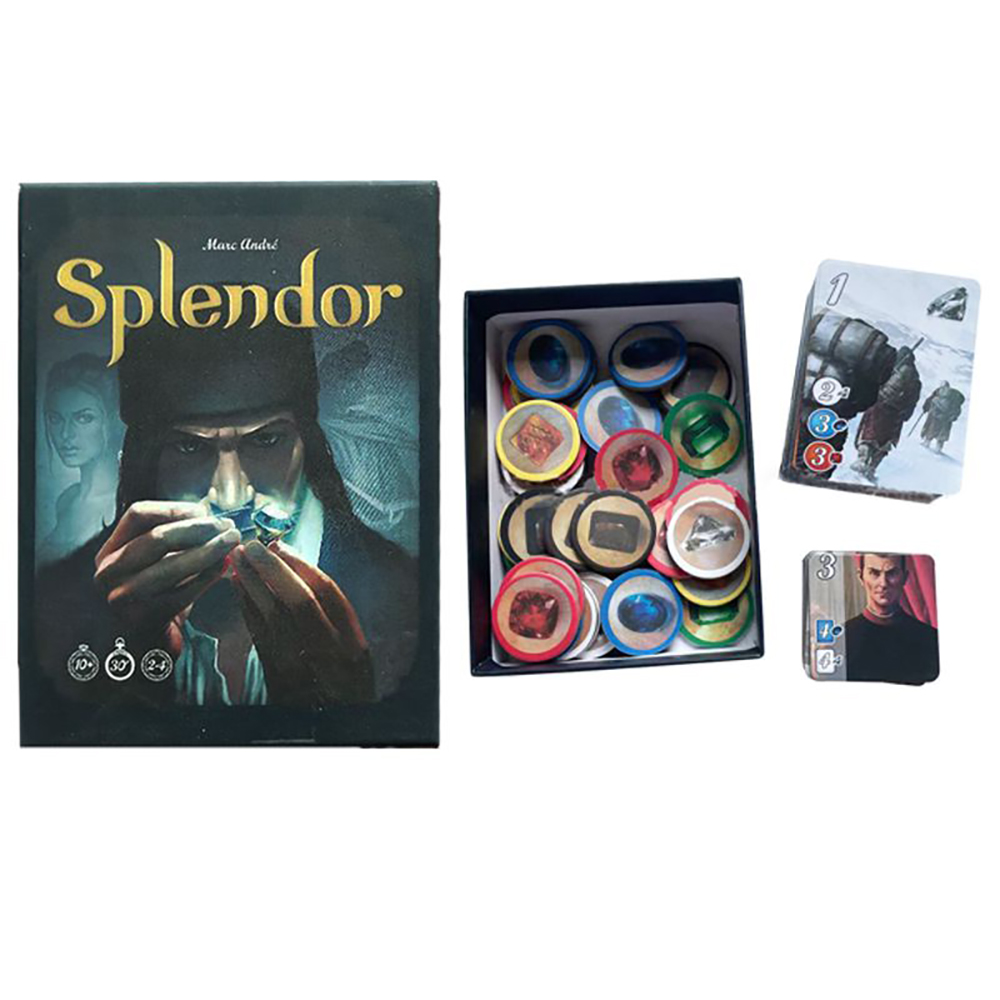 Bộ Bài Board Game Splendor Giá Rẻ Chip Card Board Đầy Đủ Components