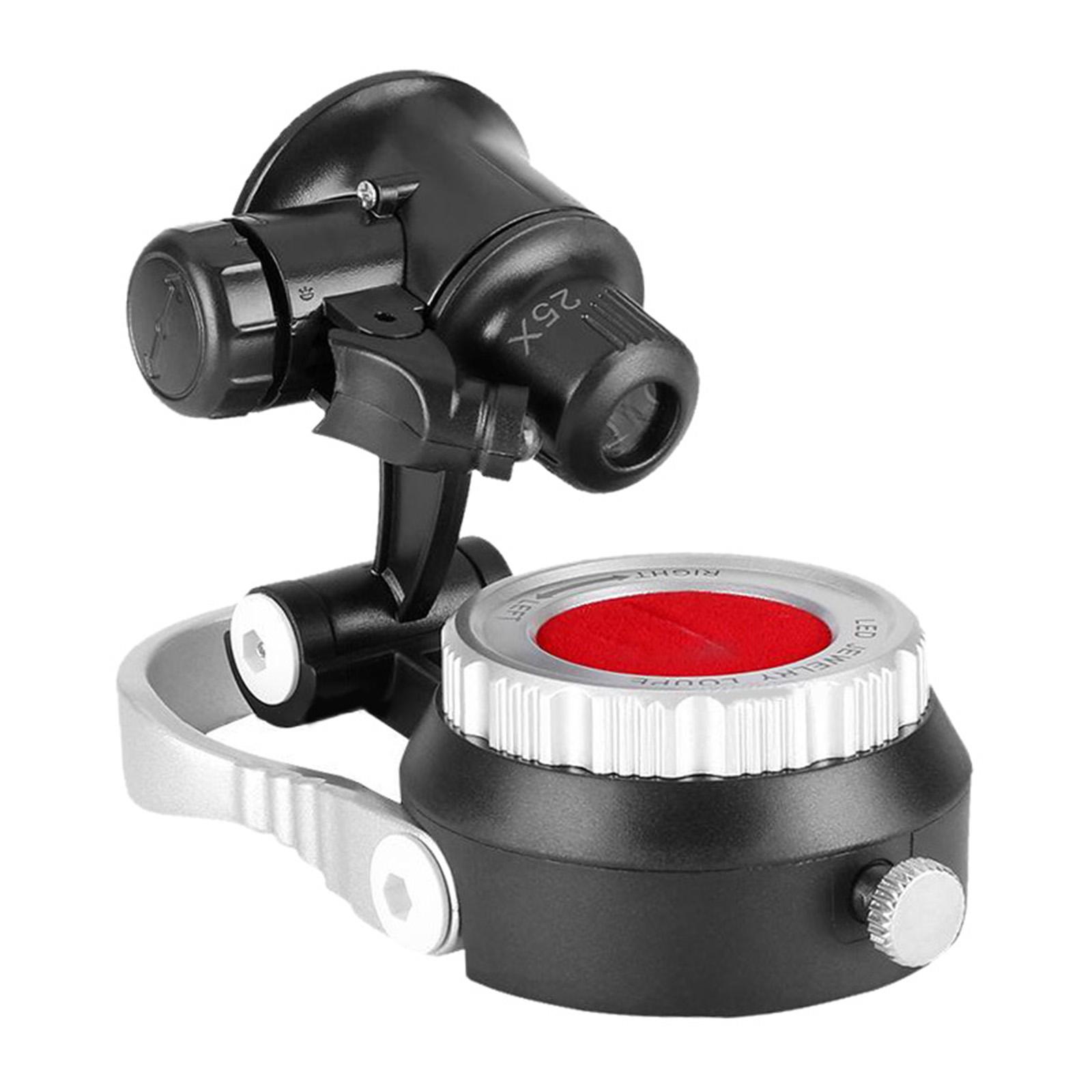 Magnifying Glasses Magnifier w/LED Light 10X 20X 25X Watch Jewelry Loupe Light