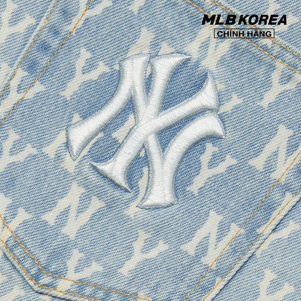 MLB - Quần shorts jeans nữ Classic Monogram 3FDPM0123