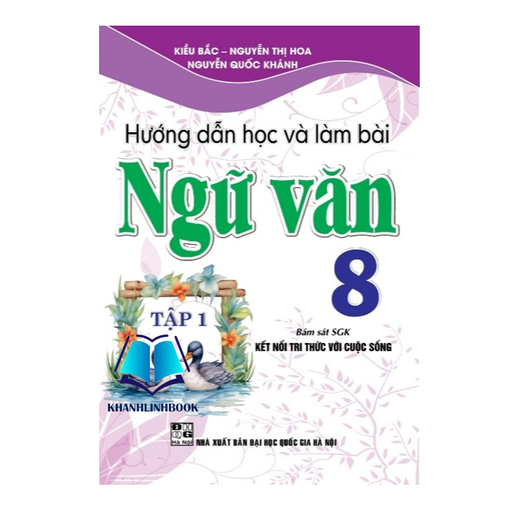 SÁCH - combo hướng dẫn học và làm bài ngữ văn 8 - tập 1 + 2 (bám sát sgk kết nối tri thức với cuộc sống) (bộ 2 cuốn)-MK-HA