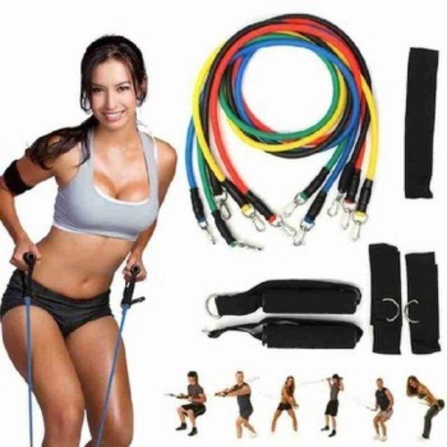 Dây Tập Gym Kháng Lực Kéo Đàn Hồi Thể Dục Cao Cấp Dây Ngũ Sắc Tập Gym Tại Nhà