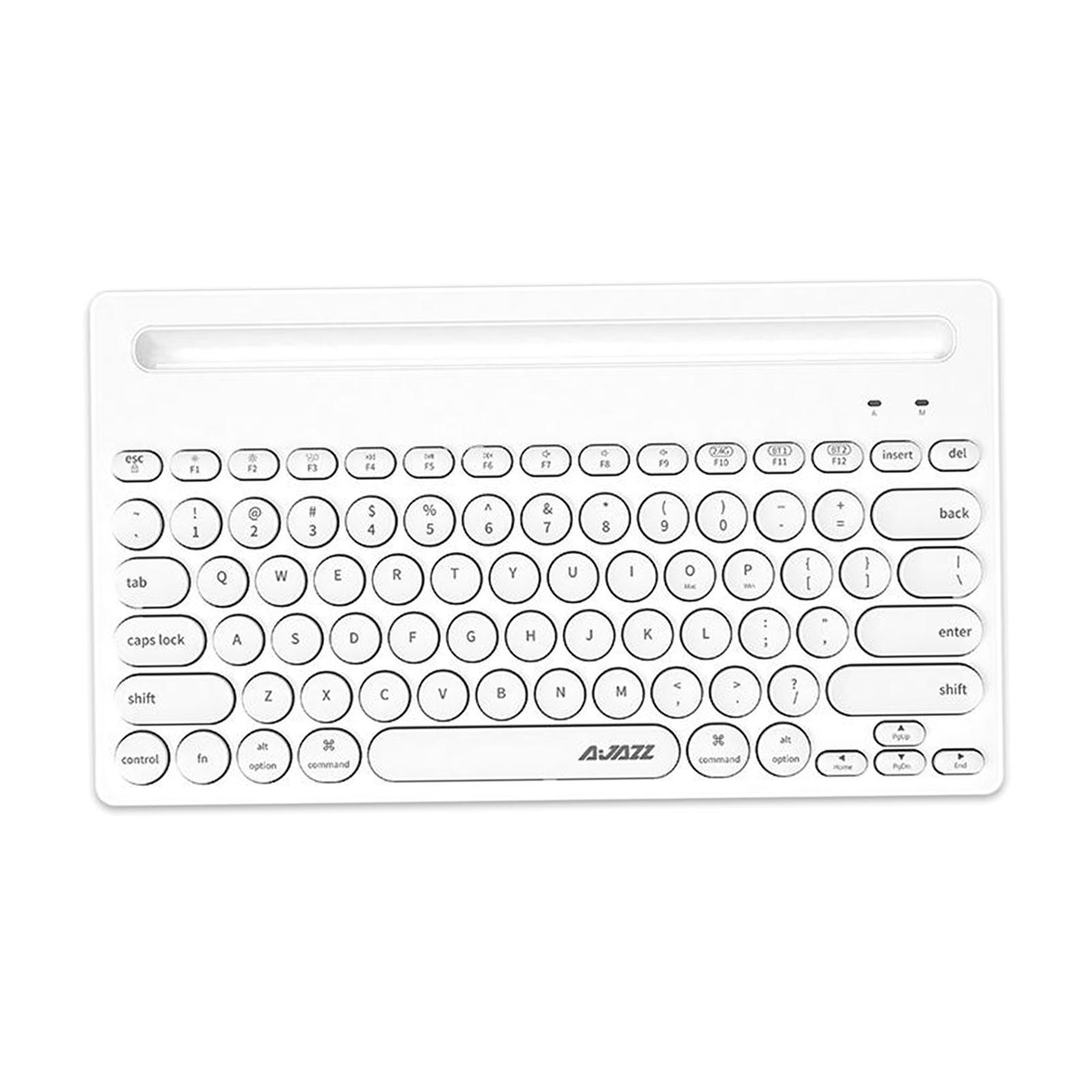 Bluetooth Silent Mini Gaming Mouse Keyboard White