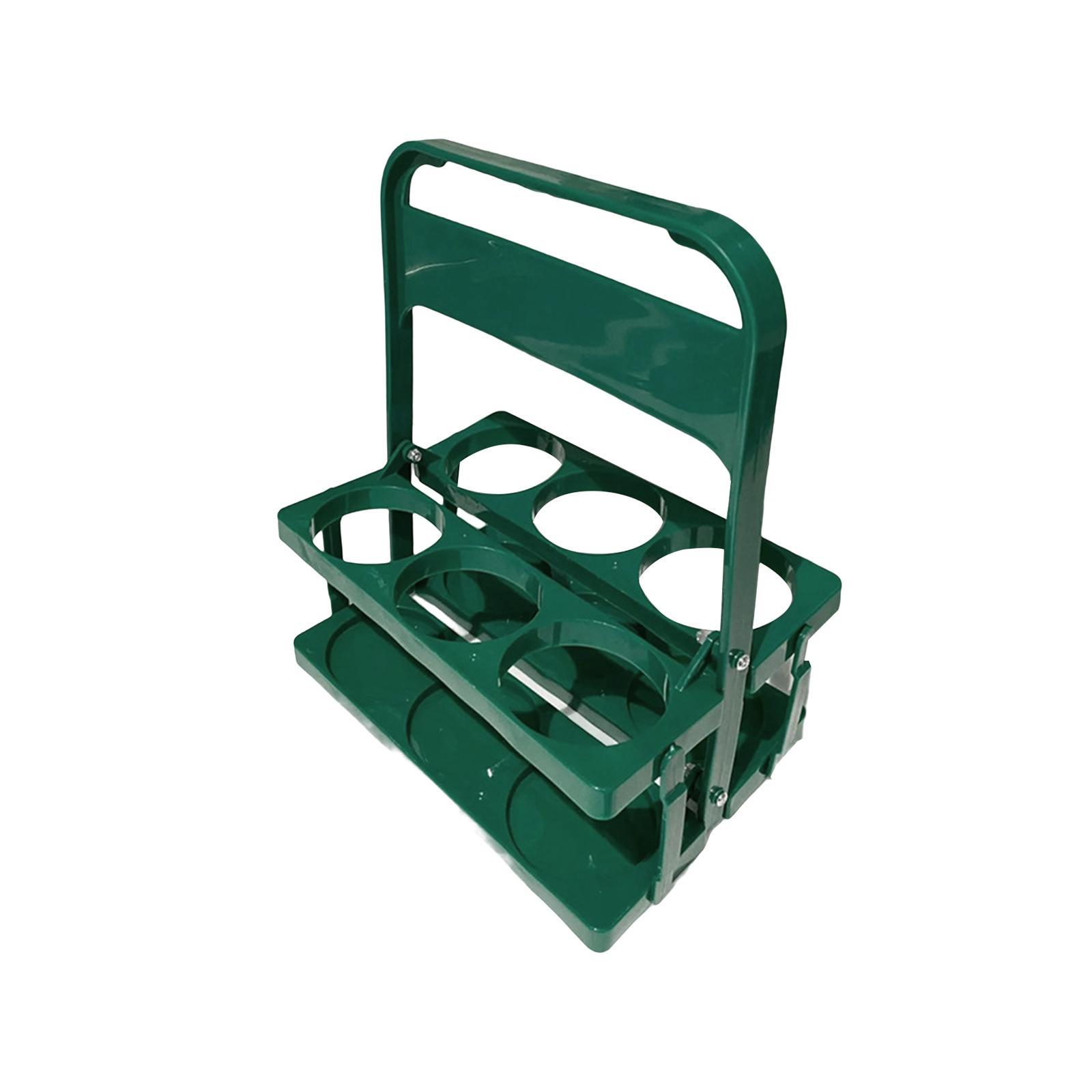 6 Holes Reusable Beer Bottle Carrier Beer Rack Basket for Home Catering Cafe