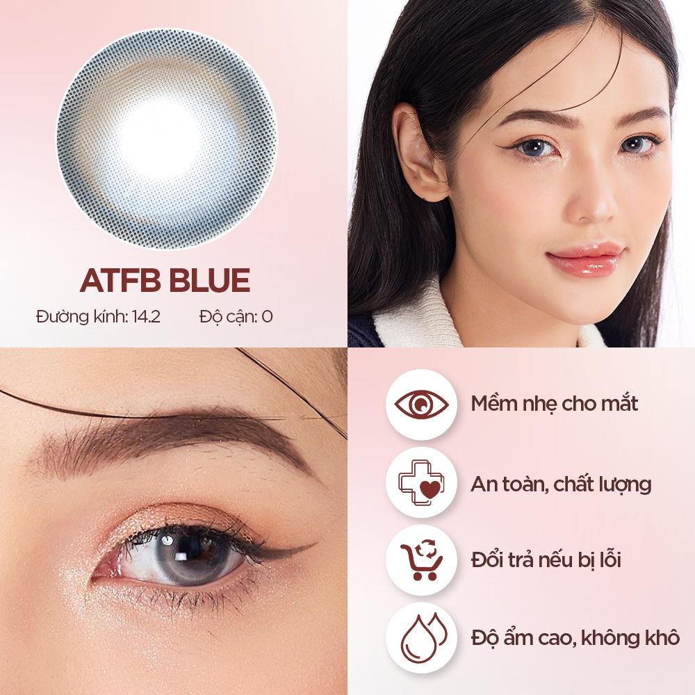 Kính Áp Tròng Hera Xám Mây Chiều Không Độ CHARCOAL CLOUD Nhập Khẩu Hàn Quốc Lens Không Cận 6 Tháng