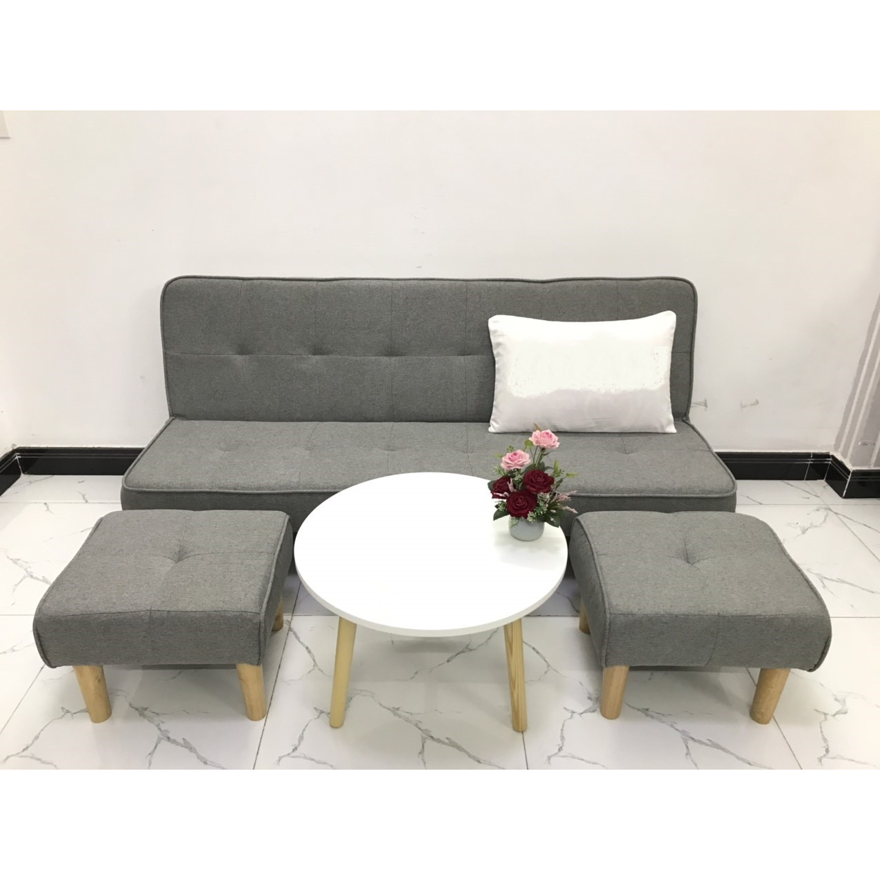 Bộ sofa bed 1m7x90 sofa giường phòng khách sivali4 sopha salon