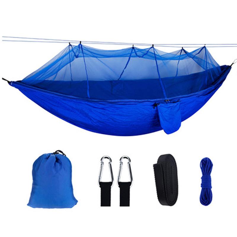 Đôi Nylon 210T Chống Muỗi Vải Dù Võng Dù Vải Võng Cắm Trại Ngoài Trời Đầm Xòe Vải Dù Giấc Ngủ
