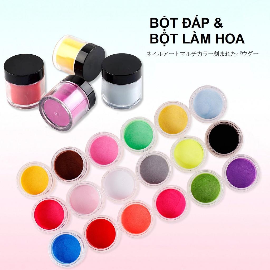 Set 24 Màu Bột Đắp Móng &amp; Bột Làm Hoa