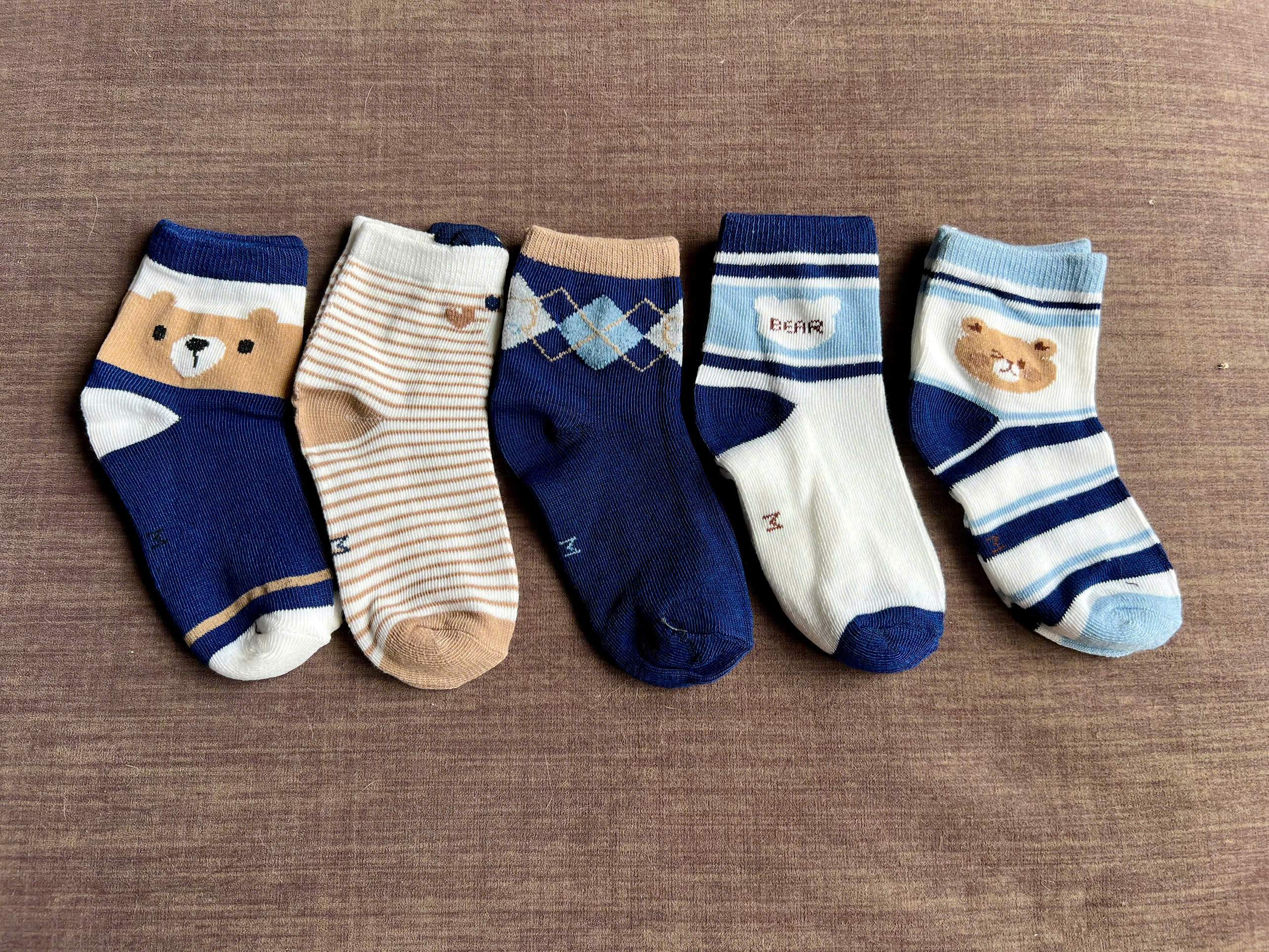 SET 5 ĐÔI TẤT VỚ XANH 05 DỄ THƯƠNG TỪ 1-12 TUỔI DÀNH CHO BÉ TRAI BÉ GÁI