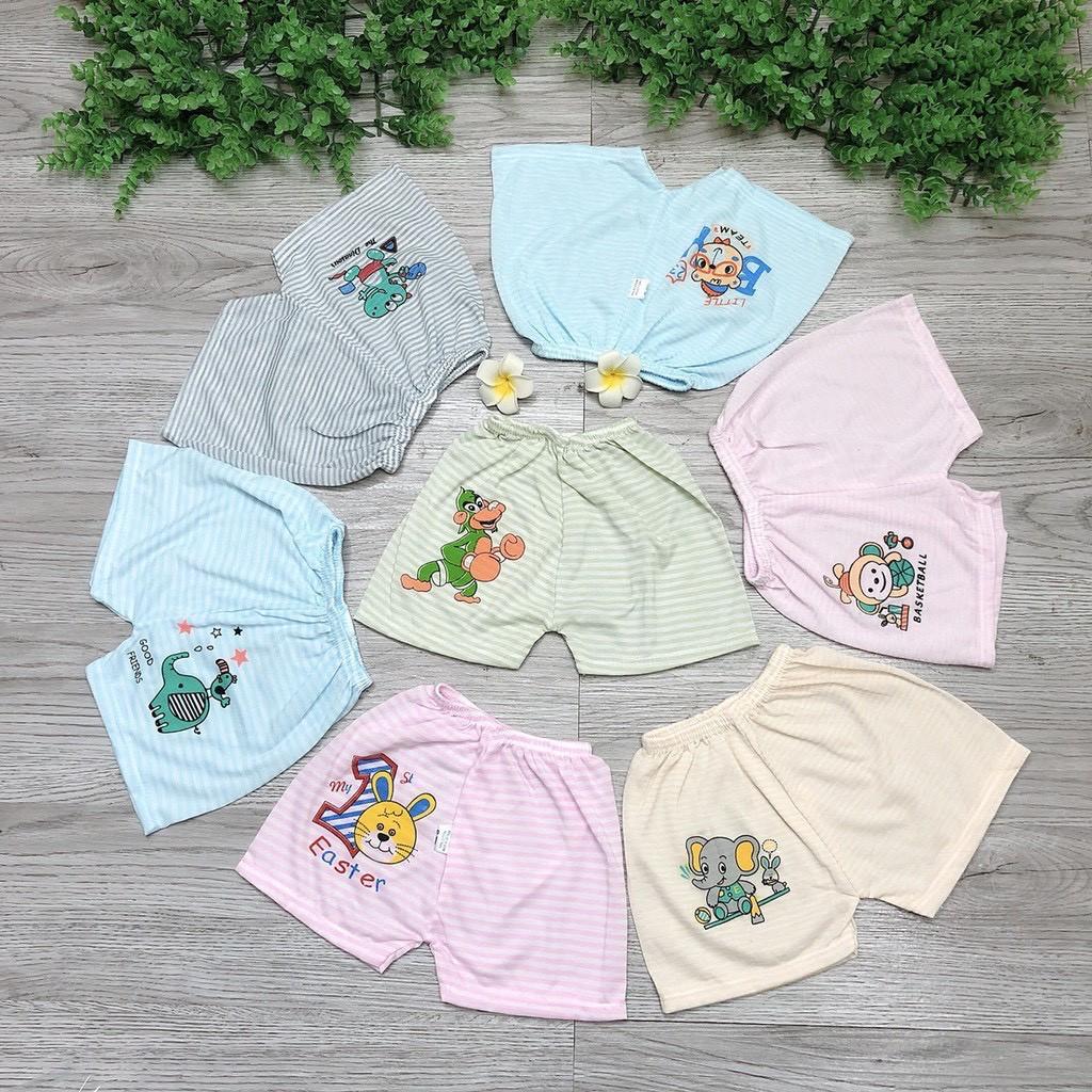 Quần đùi CHẤT COTTON KẺ cho bé trai bé gái (lẻ 1 quần)