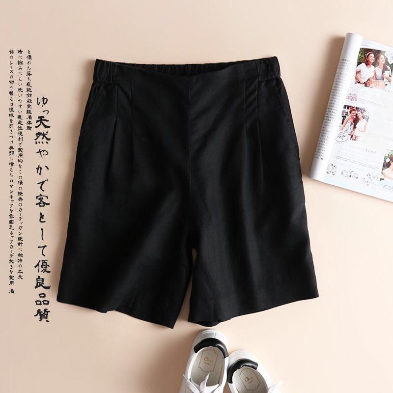 Quần shorts nữ, sooc đùi cạp cao chất liệu đũi , hàng bigsize QS66 _ lady