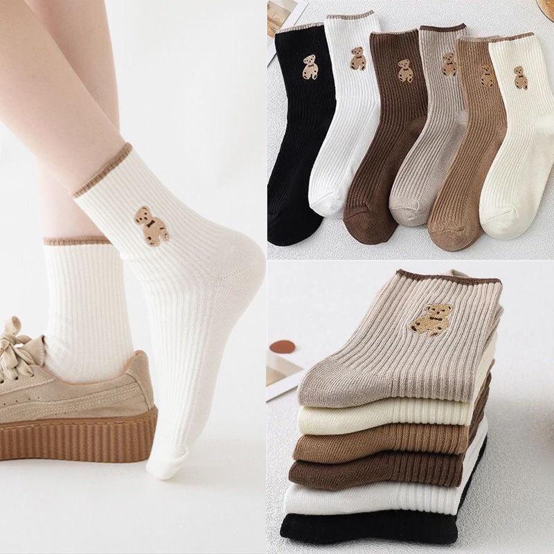 05 Đôi tất Vớ cổ cao hình gấu