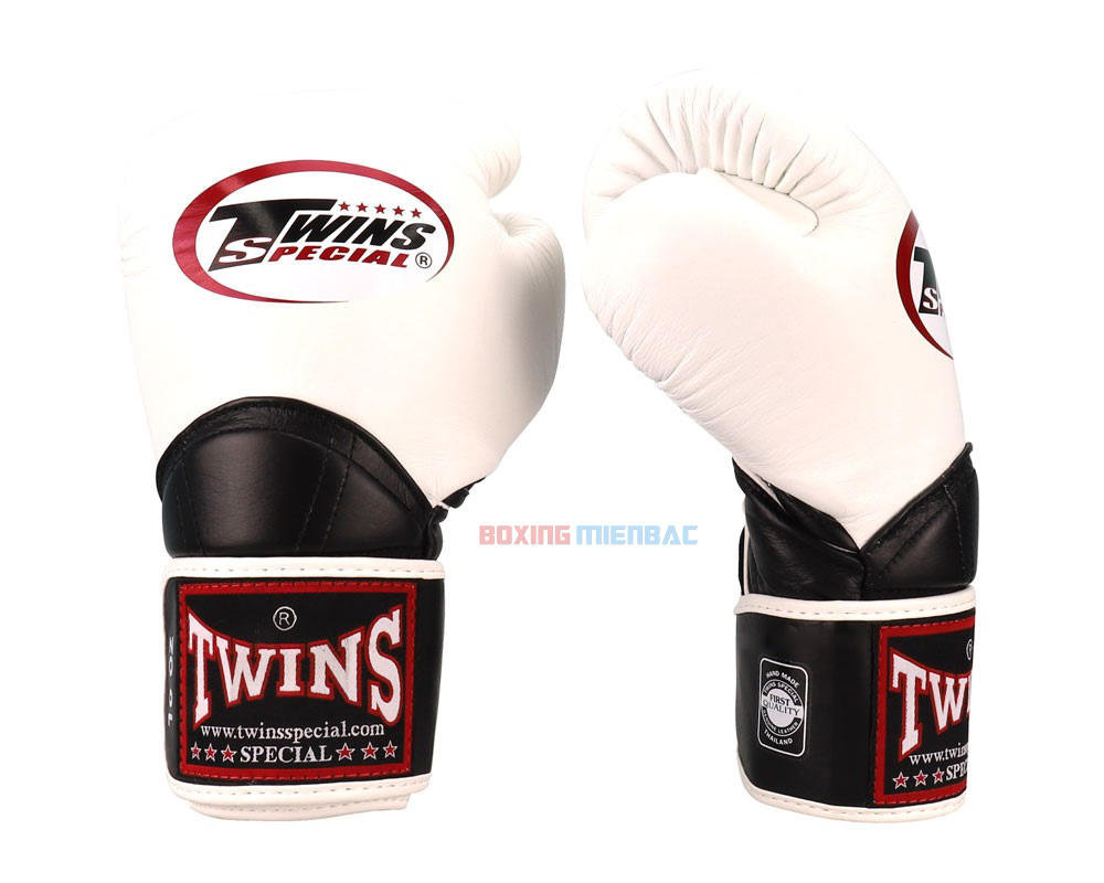 Găng Twins FBGVL11 (Made in ThaiLand) - Boxing/ MuayThai/ Kickboxing Training/ Màu Trắng Đen